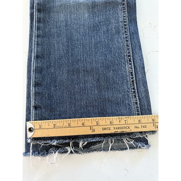 J Crew Raw Hem Womens Jeans Size 29 Cotton Straight Med Wash Blue Casual Pockets - Picture 13 of 13